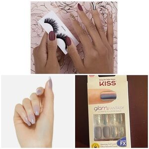 Three (3) BNIB Kiss Fantasy Press On Nail Sets